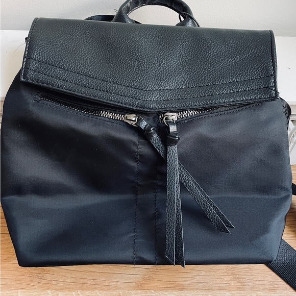 Botkier Black Nylon Backpack New York new with tags. Botkier straps Designer - Picture 6 of 8